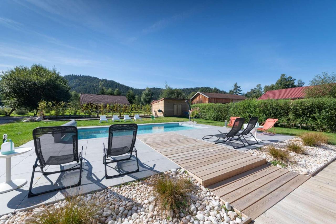 Chalet Du Bien-Etre 15P. Piscine,Spa, Hammam,Petanque,Basket Жерарме Екстер'єр фото